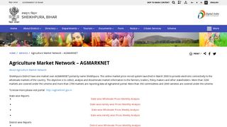 
                            10. Agriculture Market Network – AGMARKNET | District Sheikhpura ...