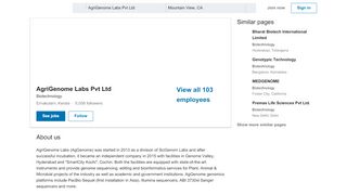 
                            8. AgriGenome Labs Pvt Ltd | LinkedIn