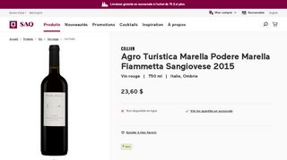 
                            11. Agro Turistica Marella Podere Marella Fiammetta Sangiovese 2015 ...