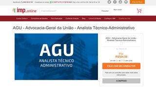 
                            11. AGU - Advocacia-Geral da União - Analista Técnico ... - IMP Online
