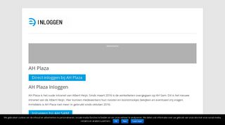 
                            4. AH Plaza - Inloggen medewerkers AH Plaza - Online - E-Inloggen