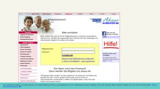 
                            2. ahano - Mitgliederbereich - Ahano.de