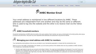 
                            7. AHBC Home - Arlington Heights Bike Club
