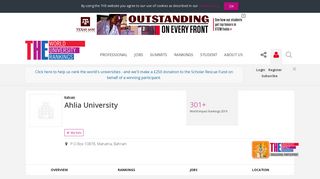 
                            5. Ahlia University World University Rankings | THE