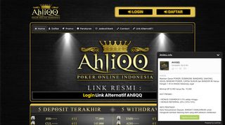 
                            1. AhliQQ - Situs Bandar Judi Poker QQ Domino 99 BandarQ Online