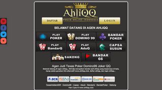 
                            7. Ahliqq.net Situs Bandar Judi Online Poker Domino QQ BandarQ ...