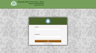 
                            3. Ahmadu Bello University, Zaria: Login