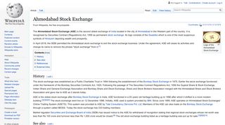 
                            6. Ahmedabad Stock Exchange - Wikipedia