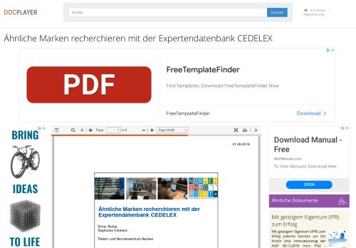 
                            11. Ähnliche Marken recherchieren mit der Expertendatenbank CEDELEX ...