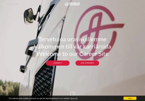 
                            3. Ahola Transport - Tervetuloa urasivuillemme Välkommen till vår ...