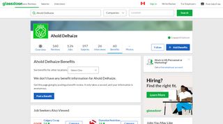 
                            4. Ahold Delhaize Employee Benefits and Perks | Glassdoor.ca