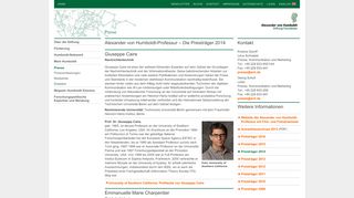 
                            11. AHP Preisträger 2014 - Alexander von Humboldt-Stiftung