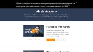 
                            4. Ahrefs Academy: Learn how to apply Ahrefs' tools & data in your ...