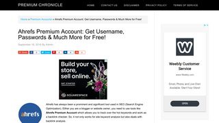 
                            3. Ahrefs Premium Account: Get Username & Password for ...