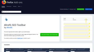 
                            12. Ahrefs SEO Toolbar – Get this Extension for ? Firefox (en-US)