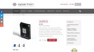 
                            10. AHRS-8 - Attitude Heading Reference System - Sparton