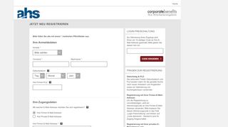 
                            3. AHS - Aviation Handling Services | Registrierung