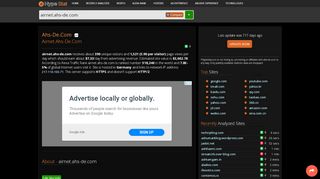 
                            10. Ahs-de.com - Airnet: Login - airnet - traffic statistics - HypeStat