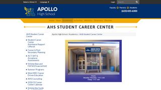 
                            8. AHS Student Career Center - Apollo High School