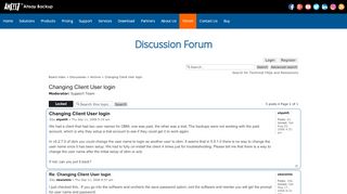 
                            12. Ahsay Knowledge Base & Discussion Forum • Changing Client User login