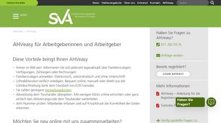 
                            11. AHVeasy für Arbeitgeberinnen und Arbeitgeber – SVA St.Gallen