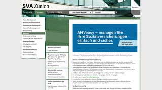 
                            2. AHVeasy - SVA Zürich