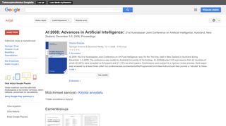 
                            9. AI 2008: Advances in Artificial Intelligence: 21st Australasian ...