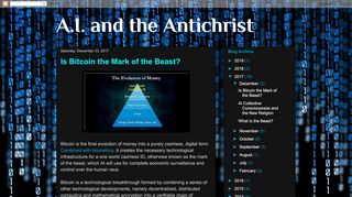 
                            8. A.I. and the Antichrist: Is Bitcoin the Mark of the Beast?