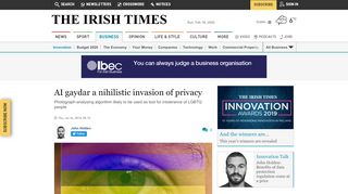 
                            7. AI gaydar a nihilistic invasion of privacy - The Irish Times
