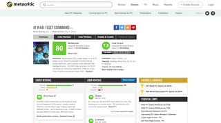
                            6. AI War: Fleet Command for PC Reviews - Metacritic