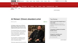 
                            10. Ai Weiwei: China's dissident artist - BBC News