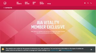 
                            6. AIA Vitality Member Exclusive - AIA Malaysia