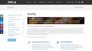 
                            3. AIAG Automotive Quality Initiatives - Core Tools, ISO/TS, Special ...