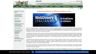 
                            6. AIB-WEB - WebDewey italiana®: la CDD accessibile sul web