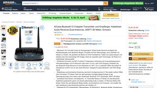 
                            3. AICase Bluetooth 5.0 Adapter-Transmitter und: Amazon.de: Computer ...