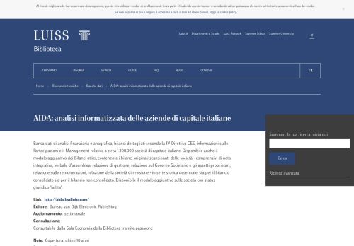 
                            2. AIDA: analisi informatizzata delle aziende di capitale italiane ...