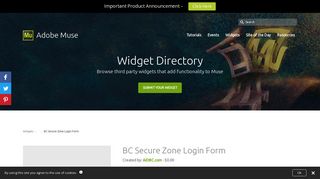 
                            5. AID+BC BC Secure Zone Login Form – Adobe Muse Widget Directory