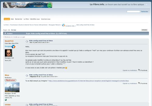 
                            9. Aide config email free et bbox - La Fibre