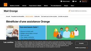 
                            9. Aide et contact - nouveau Mail Orange - Messagerie Orange