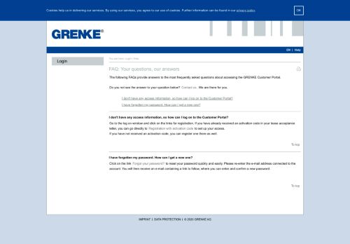 
                            4. Aide :: Portail client GRENKE