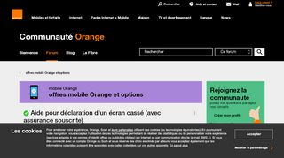 
                            6. Aide pour déclaration d'un écran cassé - Communauté Orange