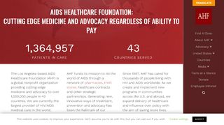 
                            12. AIDS Healthcare Foundation: AHF • Cutting-Edge Medicine and ...