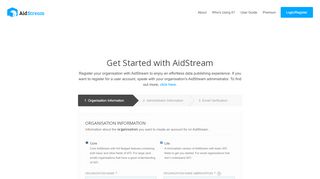 
                            3. AidStream - Register