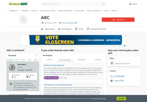 
                            9. AIEC - Reclame Aqui