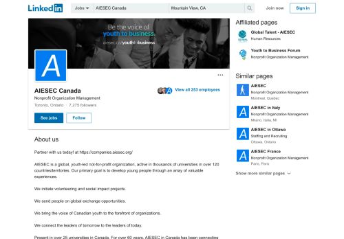 
                            12. AIESEC Canada | LinkedIn