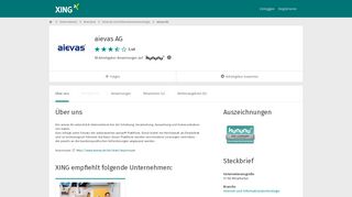 
                            7. aievas AG als Arbeitgeber | XING Unternehmen