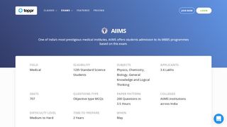 
                            9. AIIMS 2019 Registration, Exam dates, Admit Card, Answer Key ... - Toppr