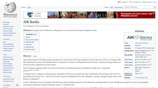 
                            11. AIK Banka - Wikipedia