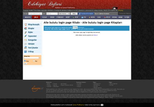 
                            6. Aile bulutu login page kitap - Edebiyat Defteri