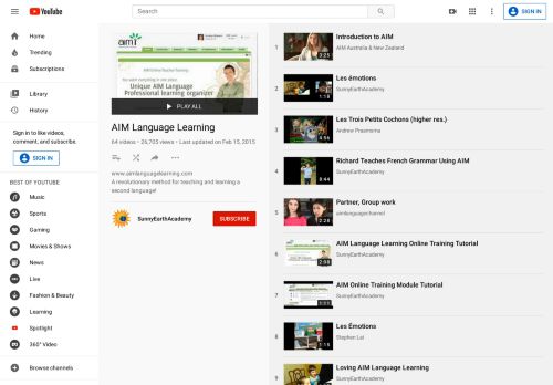 
                            9. AIM Language Learning - YouTube